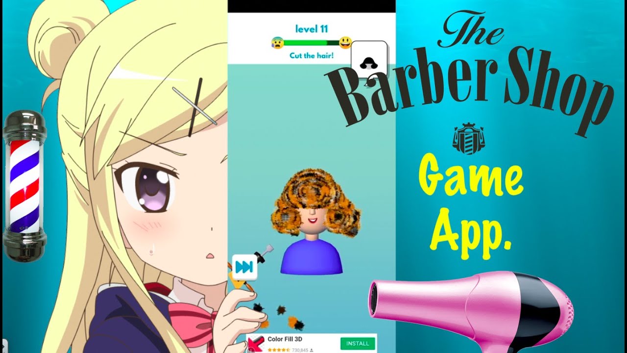 Barber Shop - Game App - Game Play *** [ Mobile Gaming ]