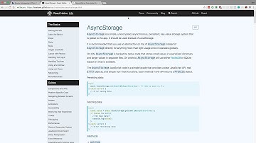 Where to store JWT tokens and Session Ids on React Native