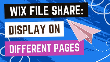 Wix File Share - Sharing Files On Multiple Site Pages