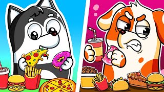 Hoo Doo Rainbow | Hoo Doo's Food Battle with Maxx: Pizza or Fruit? | Hoo Doo Animation