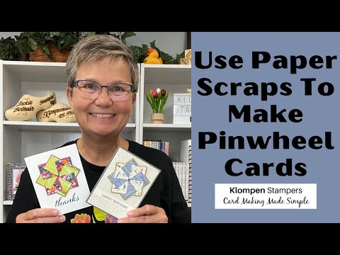 How To Make A Fun Pinwheel Card & Use Your Paper Scraps!