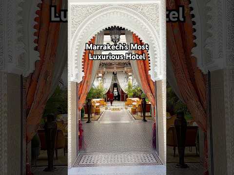 STUNNING luxury hotel in Marrakech π Royal Mansour