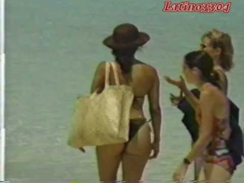 Jennifer Lopez wearing thong at Beach