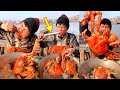 Fishermen eating seafood dinners are too delicious 666 help you stir-fry seafood to broadcast live三七