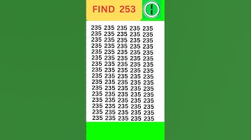 FIND the odd number// spot the difference only GENIOUS find this #visualpuzzle #quiz #shorts