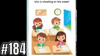 Braindom 2 Riddle Level 184 Who is cheating on the exam? Gameplay Solution Walkthrough screenshot 2