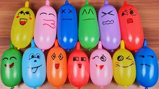 Fluffy Slime with Funny Balloons and Glitter Satisfying ASMR #1603