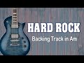 Hard rock backing track in a minor
