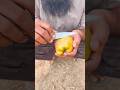 bushcraft survival skill fire starter from apple #outdoors #campping #bushcraft #lifehacks