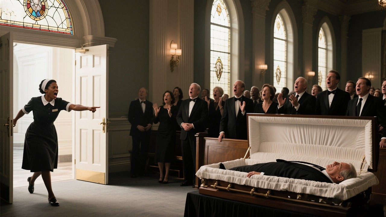 “He’s Still Alive”The Black Maid CrashesA Billionaire’s FuneralAndTheTruth Leaves EveryoneStunned...