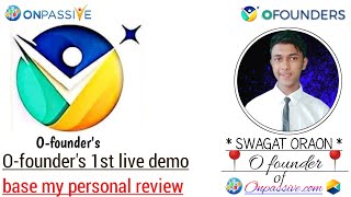 #ONPASSIVE O-founder's 1st live demo base my personal review #ofounders #onpassivelatestupdates #ai screenshot 5
