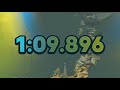 Pb getting over it speedrun in 1m 09s 896ms