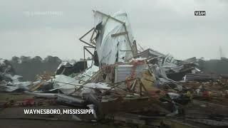 Storms leave trail of damage in Deep South
