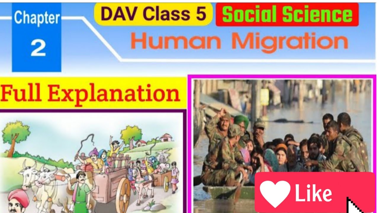 DAV class 5th s.st chapter 2 Human migration full explanation BPSC tre ...