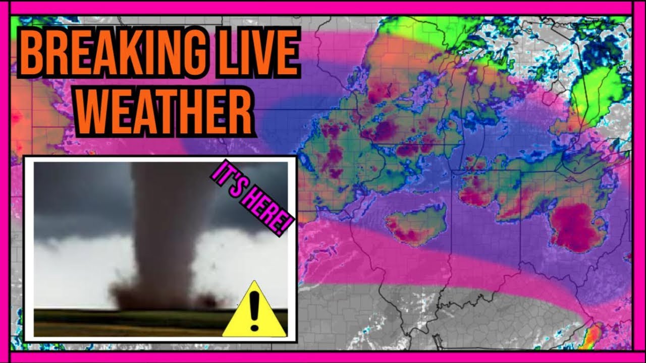 🔴BREAKING LIVE - Severe Weather Outbreak Possible Isolated Tornadoes ...