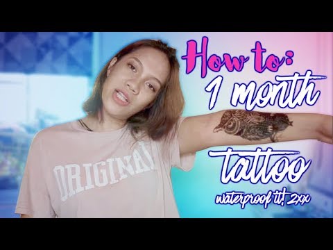Make your Temporary tattoo last longer! (2-4 weeks)