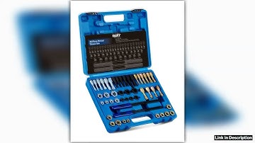 OMT 48pc Thread Chaser Set Metric and SAE Thread Repair Restorer Kit UNC UNF w Case Rethreading Kit