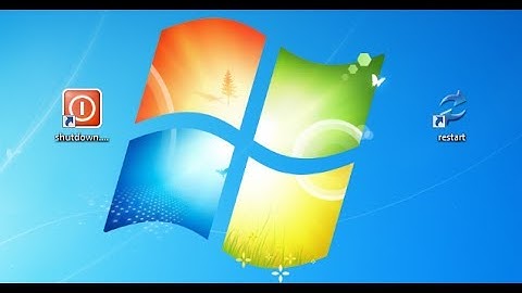 Create easy shortcut for shutdown and restart.