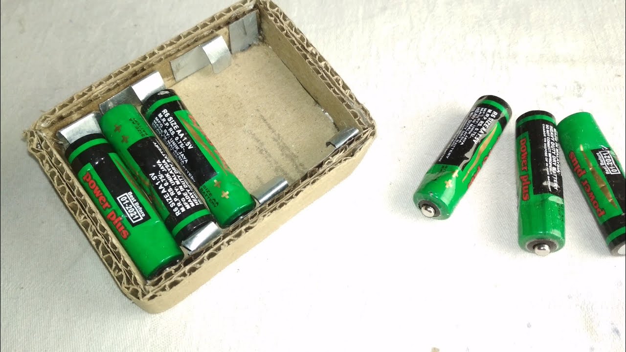 Make 'AA' Battery holder - YouTube