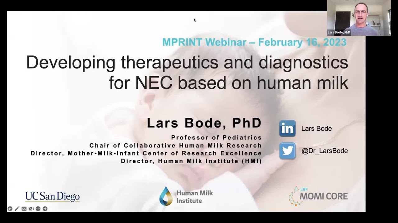 MPRINT Webinar Series: 02/16/23 Lars Bode, PhD 