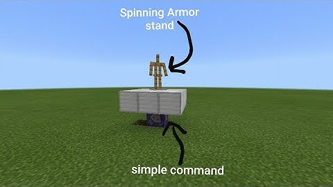 How to make spinning Armor stand (minecraft pe)