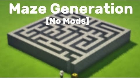 How To Make A Maze Generator In Minecraft | MCPE Tutorial