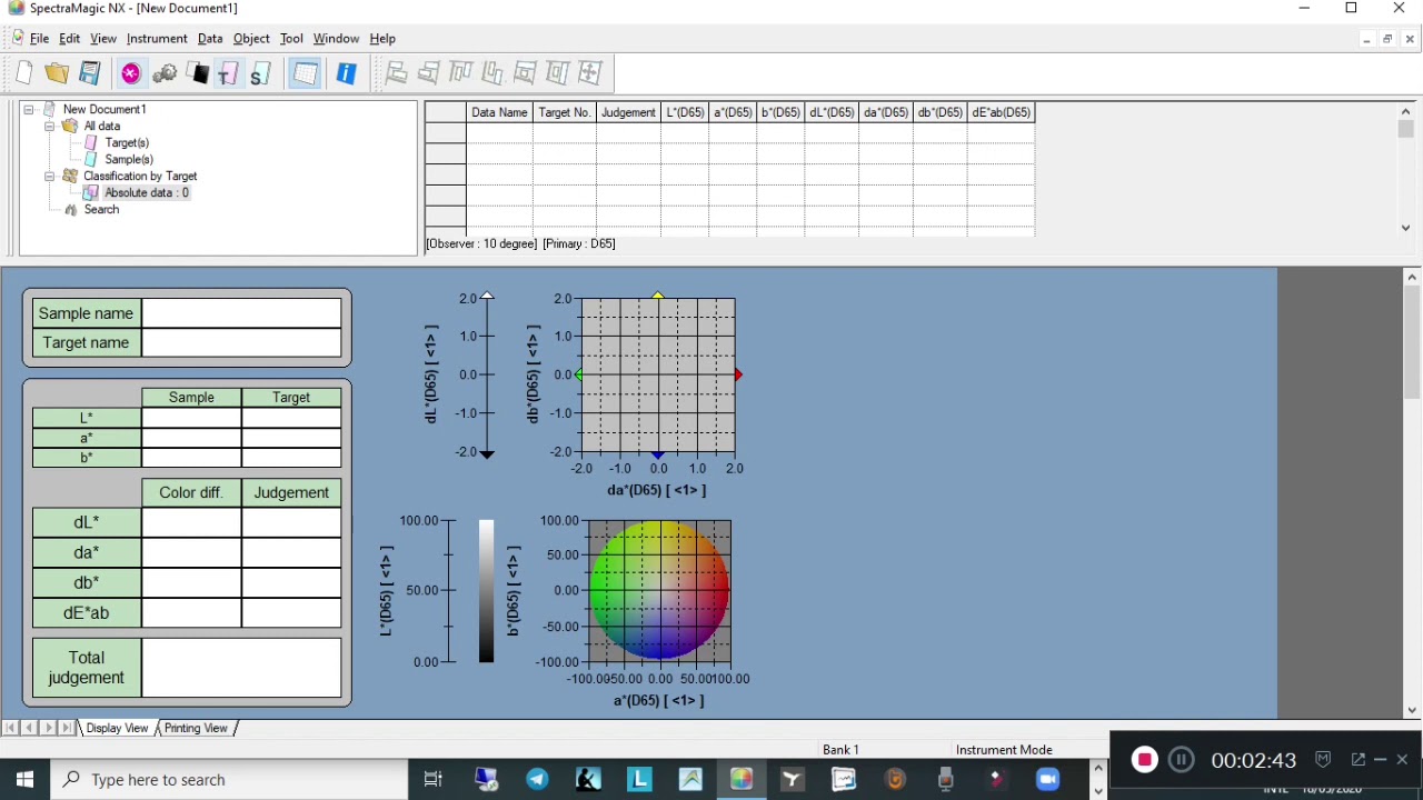 SpectraMagic NX Software - Performing Colour Difference Measurements ...