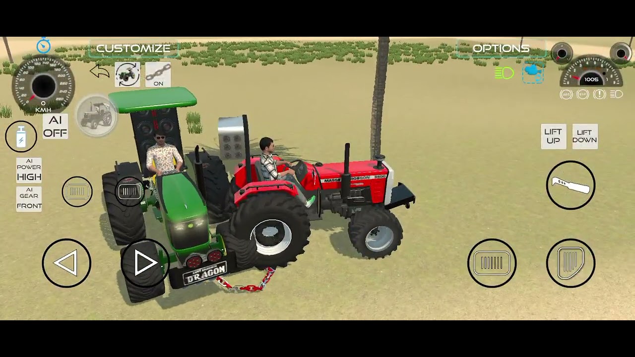 Lionel Messi vs John Deere 😱 | Tractor फंसा गड्ढे में, Police ने Messi से खिंचवाया!  🙆🏻