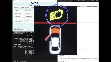 Audi B7 RS4 headlight adjustement calibration/coding with VCDS