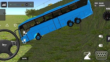 Part-191 🔥 euro coach bus simulator 🥳🌲 | dangerous hill route |  Android gameplay #bus #game