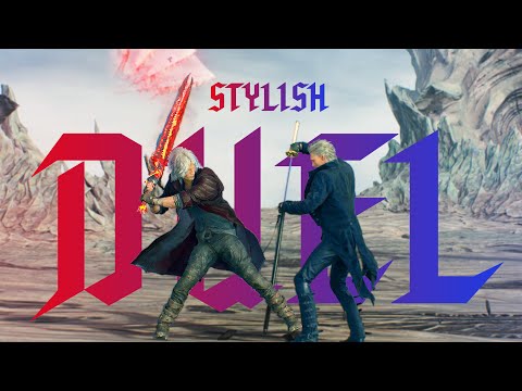 Stylish duel of devil brothers - Cinematic cut combat showcase - Devil May Cry 5 Dante vs Vergil