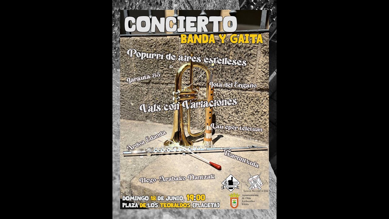 Gaiteros Merindad de Olite. Banda y Gaita. Vals con Variaciones