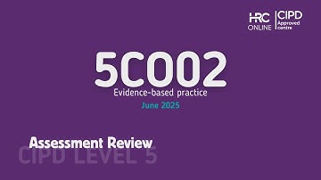 NEW - June 2025 - 5CO02 Evidence Based Practice