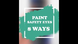 How to Paint Safety Eyes for Amigurumi | Custom DIY Tutorial
