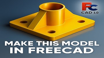 Make This Mechanical Part in FreeCAD 1.0 | Step-by-Step 3D Modeling Tutorial