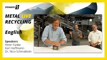 🔴 Digital live opening of the metal sorting line of the new STEINERT Test Center