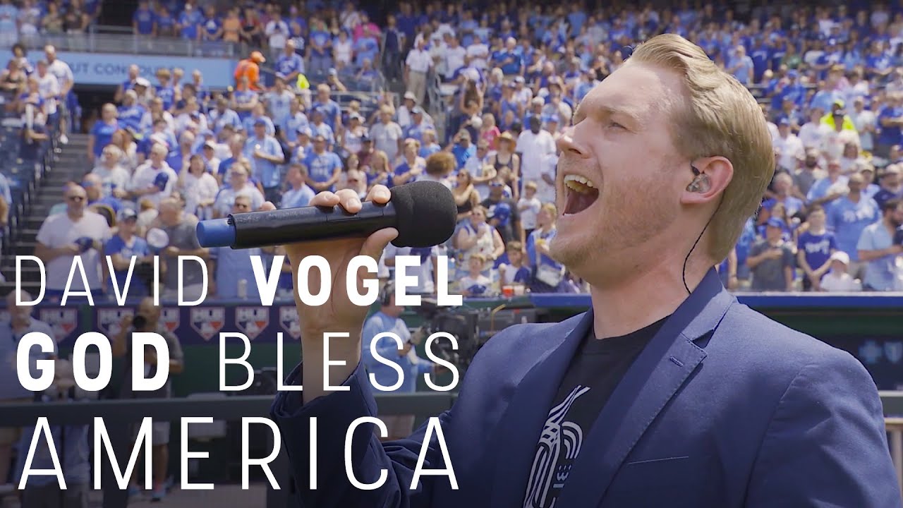 David Vogel God Bless America | Kansas City Royals at Kauffman Stadium
