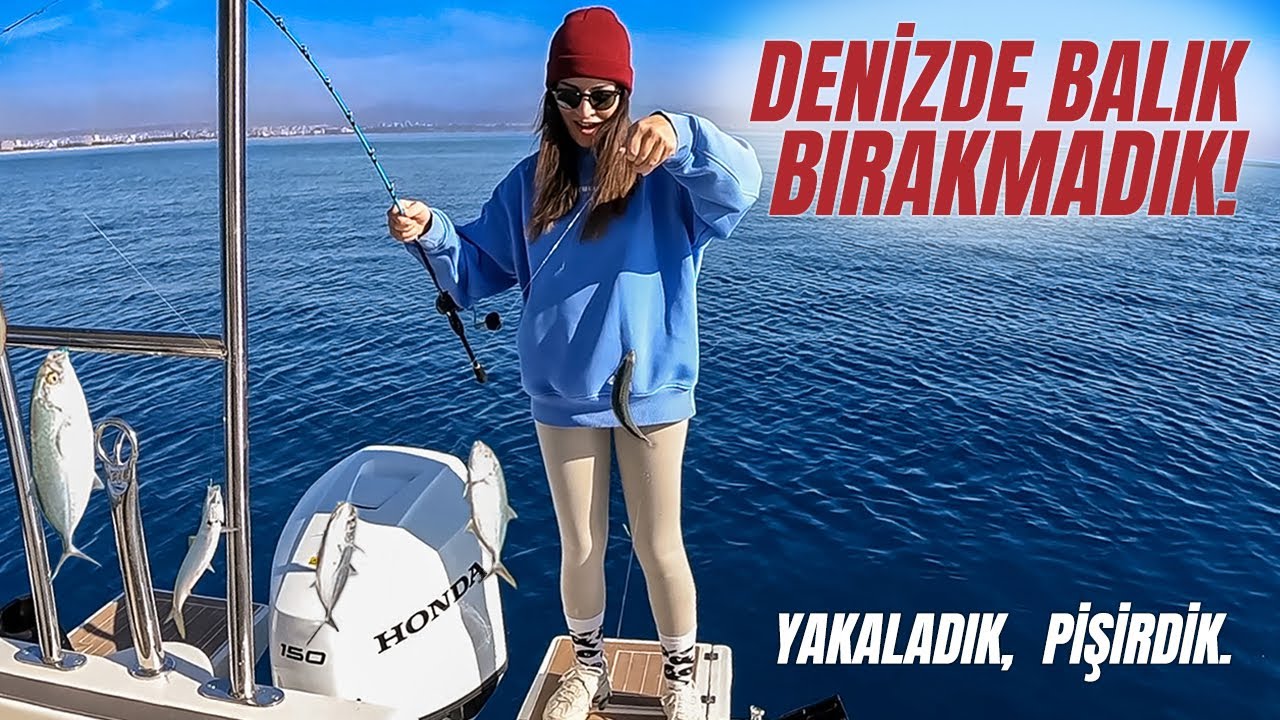 Olta ile çeşit çeşit balık yakaladık pişirdik! Küçük bir kaza balıklarımızın hepsi denize düştü.