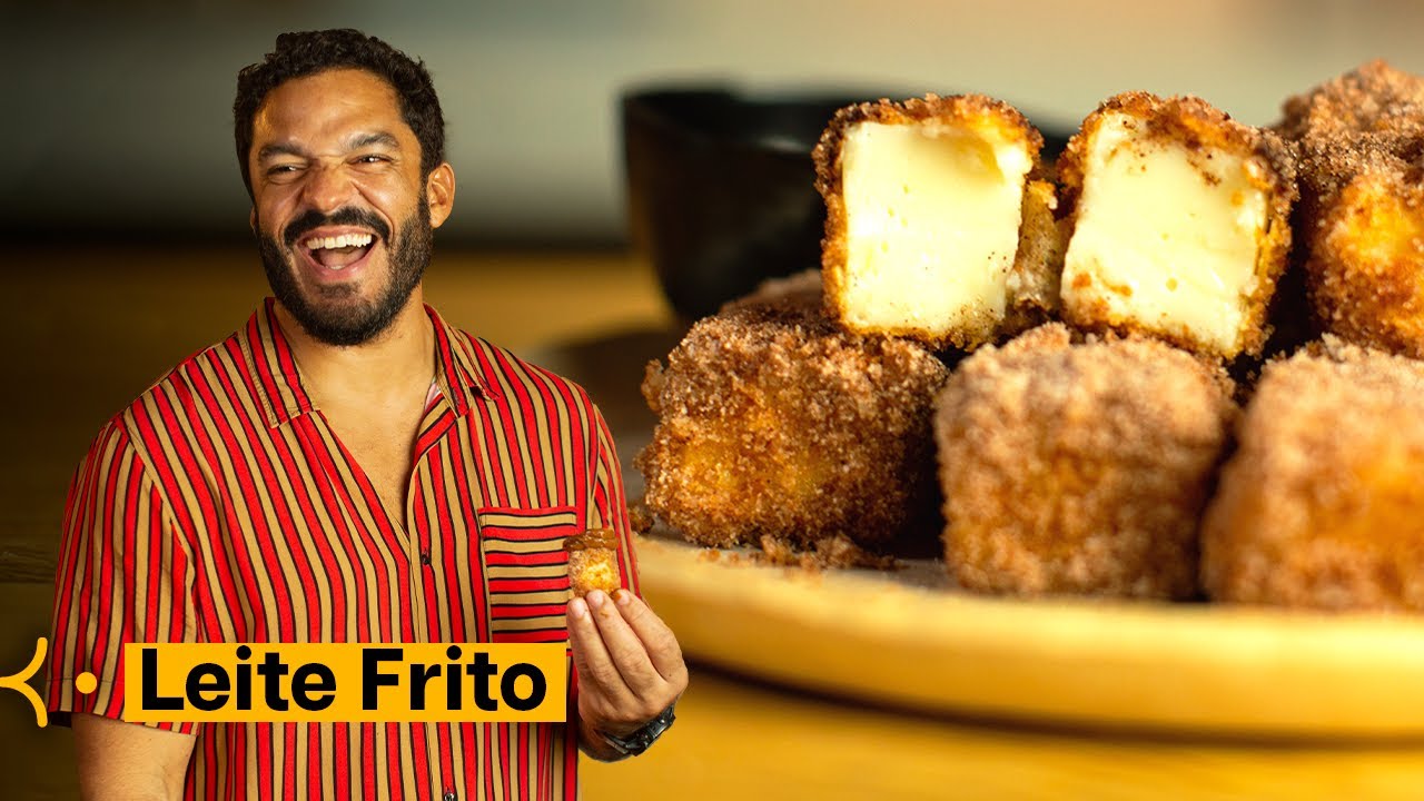 LEITE FRITO, Mais fácil que CHURROS!  Poucos ingredientes e muito sabor!