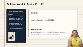 Week 2 of 4 October | Duke's Debugging Challenge Answer | Math Class Methods | Topics 1.9 - 1.11