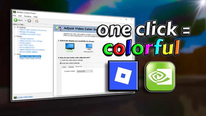 Best NVIDIA Color Settings for Roblox 🎮 | Colorful & Vibrant Graphics ✨