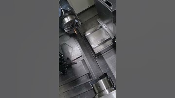 Automated CNC lathe machining