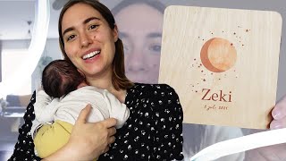 De geboortekaartjes & eerste dag alleen | Leven met een pasgeboren baby 👶🏻