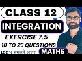 ncert of class 12th | math | Chapter 7 | formulas | integration exercise 7.5 | 18 to 23 questions