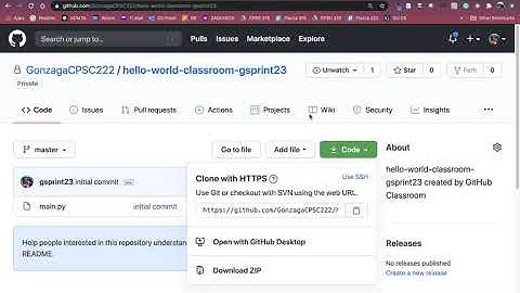 How to use VS Code to submit an assignment to Github Classroom (initially empty repository)