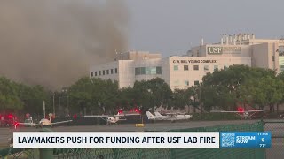 Lawmakers in Florida push for funding after fire burns USF building