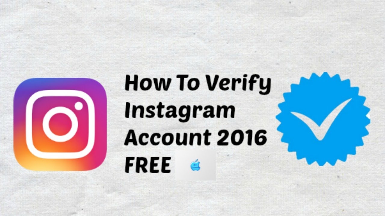 Livlig veteran Tegn et billede how to verify instagram account for free in two easy steps - YouTube