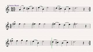 Aura Lee - Easy Violin Sheet Music