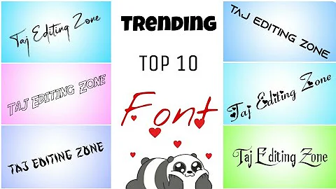 Top 🔥 10 Font Name || Trending Font Name || New Font Name || 2022 Top Font Name || Best Font Name