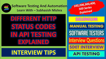 HTTP Status code in API Testing | 100, 200, 300, 400 and 500 Series status code Explained